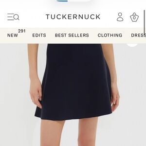 Tuckernuck knit navy mini skirt NWT sz M Sold out